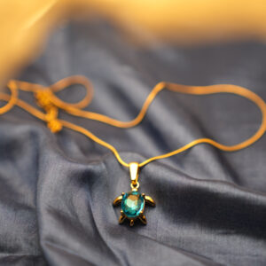 Coastal Charm Turtle Pendant Necklace