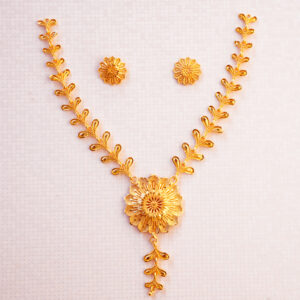 Golden Blossom Gold Plated Jewellery Set