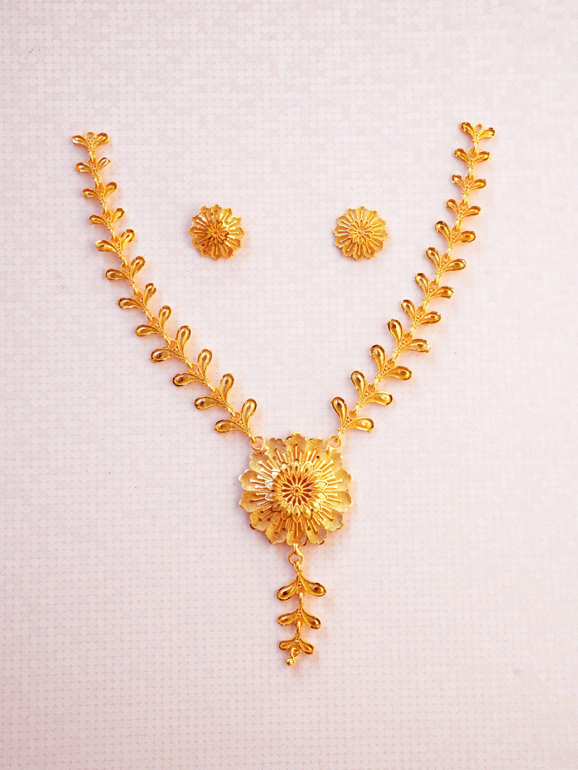 Golden Blossom Gold Plated Jewellery Set