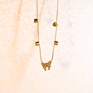 Butterfly Station Necklace/Pendent