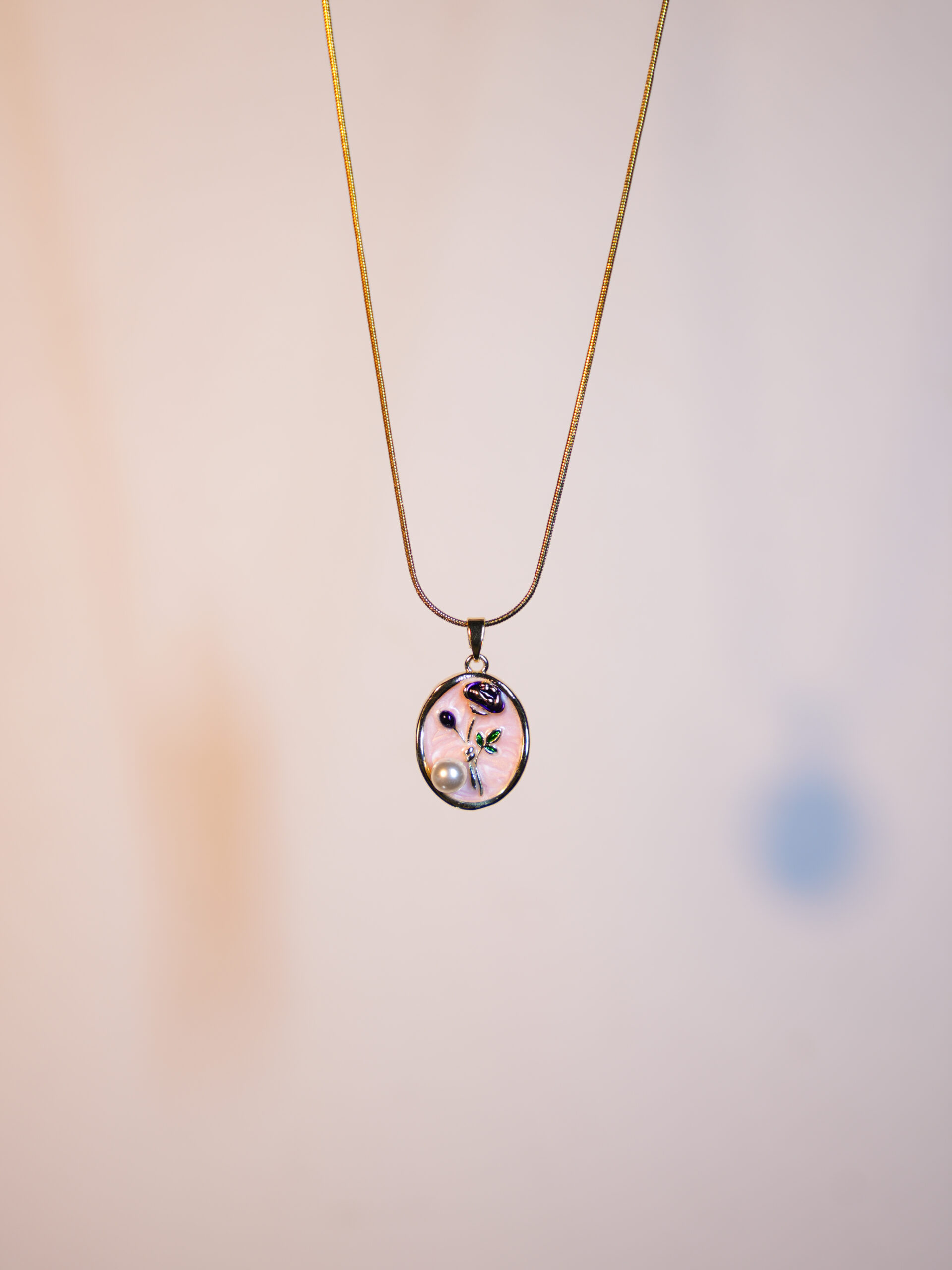 Enchanted Garden Resin Pendant Necklace