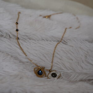 Dual Evil Eye Luxe Protection Pendant