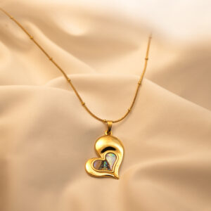 Aura Shell Heart Necklace/Pendent