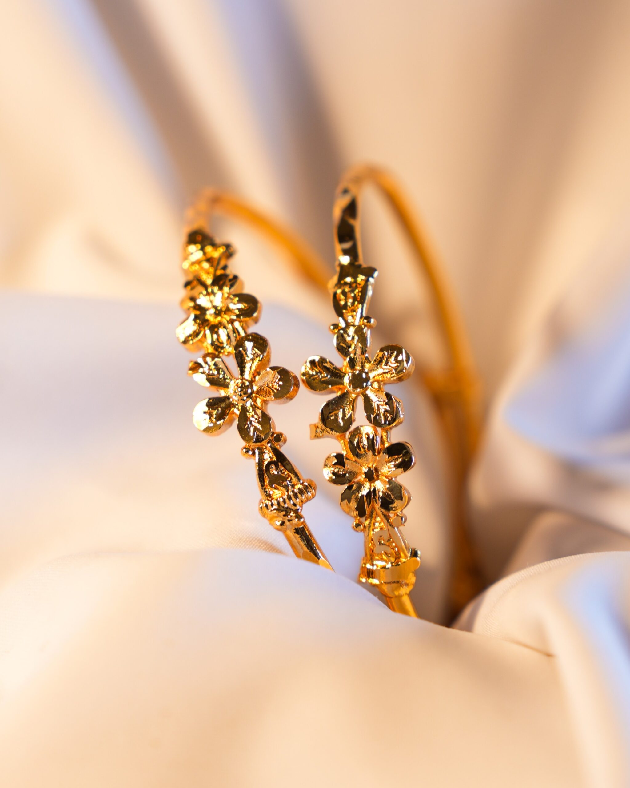 Garden Trellis Bangle Set (Gold Plated)