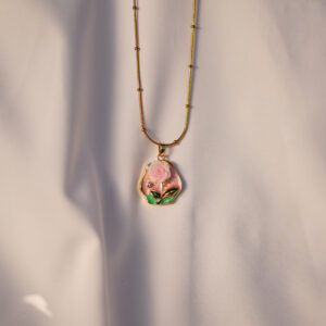 The 'Enchanted Rose' Delicate Pendant Necklace