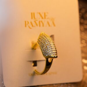 Pavé Shield Statement Ring