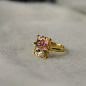 Heirloom Floral Plate Ring