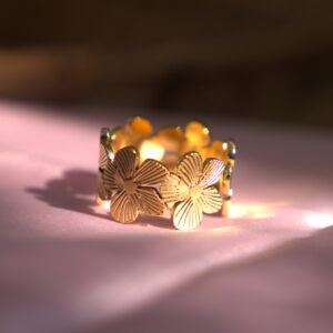 Golden Blossom Ring