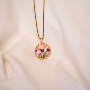 Blush Mosaic Pendant (Pink)