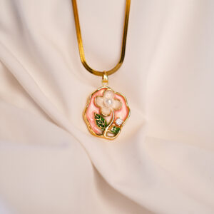 Blush Rose Medallion Pendant