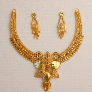 Golden Bloom Necklace Set
