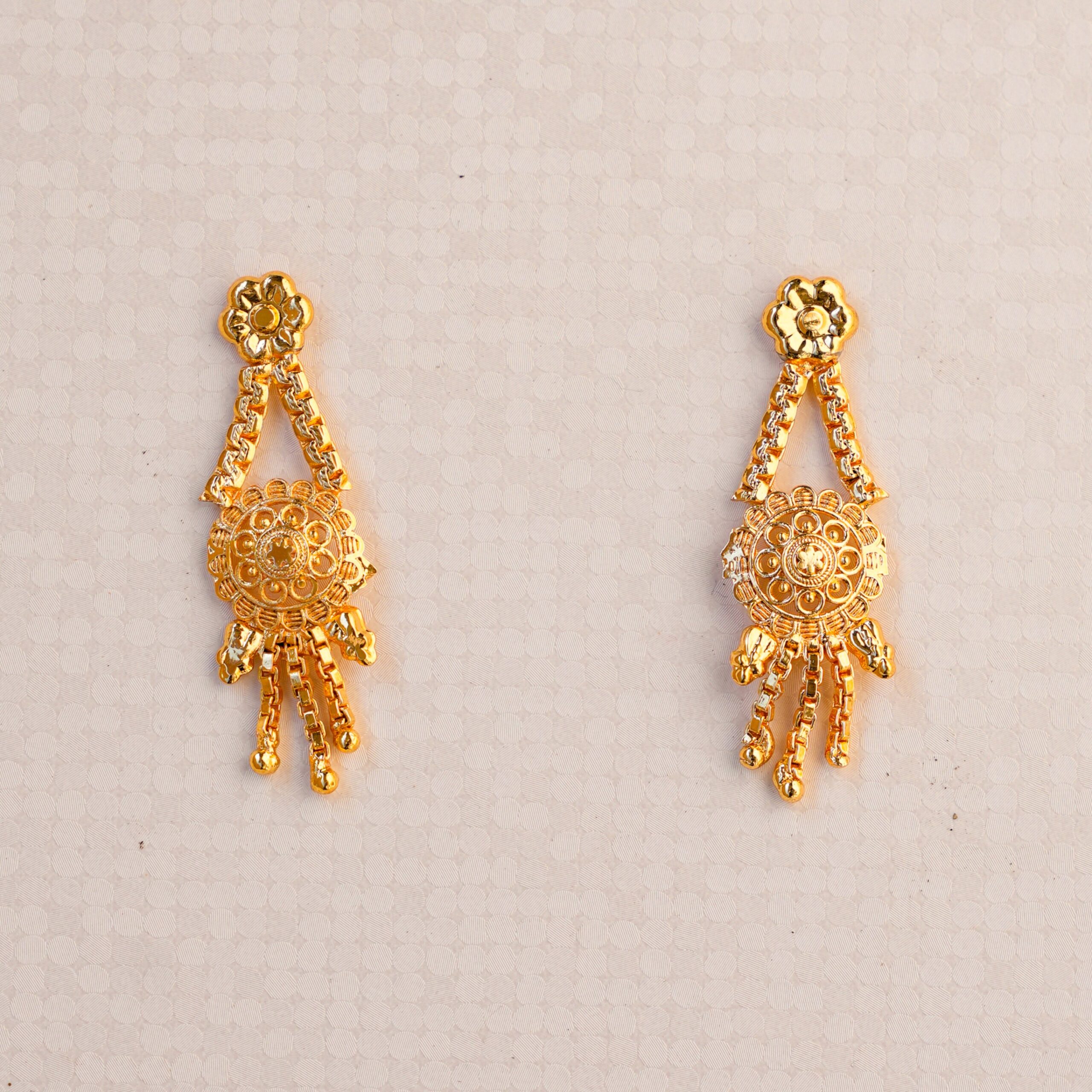 Golden Bloom Necklace Set - Image 4