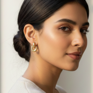 Golden Link Drops earrings