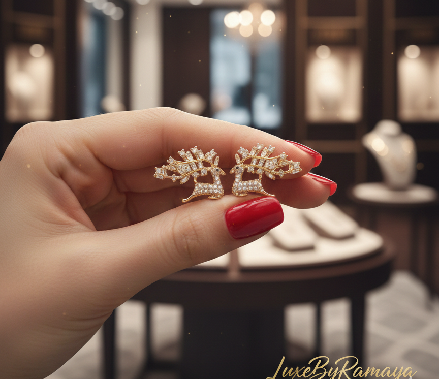 Celestial Deer Studs/Earring - Image 2